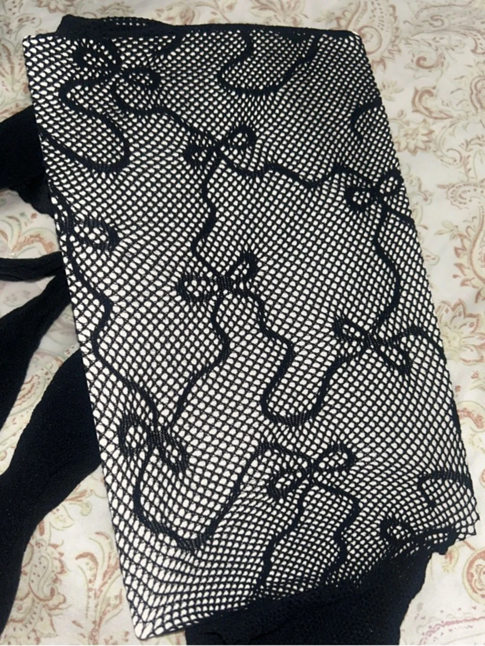 NIP Savage X Fenty Black Caviar Ribbon Full Tights